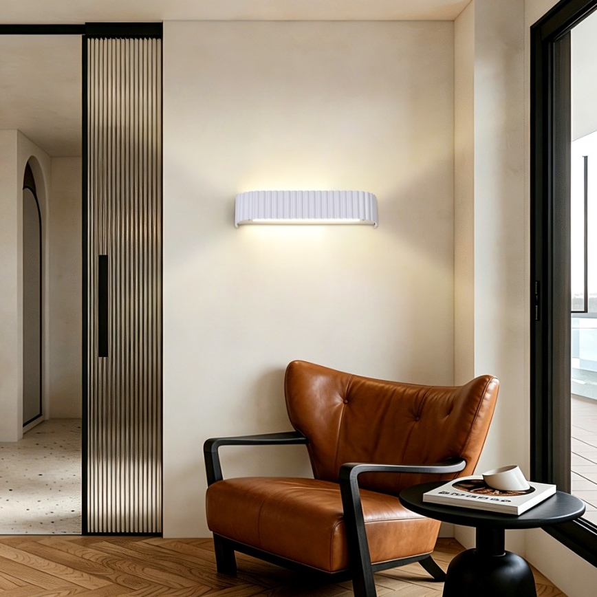 Brilagi - Applique murale LED dimmable FALCON MODERN LED/14W/230V 3000-6000K 40 cm blanche + télécommande