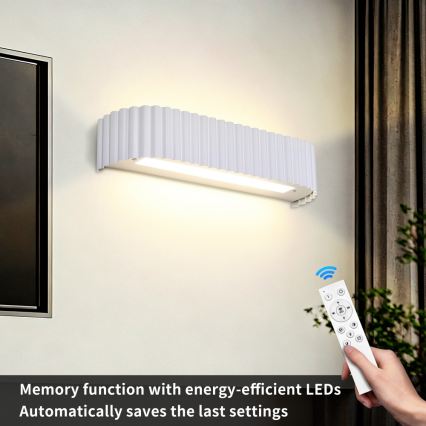 Brilagi - Applique murale LED dimmable FALCON MODERN LED/14W/230V 3000-6000K 40 cm blanche + télécommande
