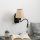 Brilagi - Applique murale LED flexible NUBILA 1xE27/25W/230V + LED/3W noir/marron clair