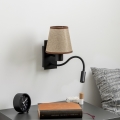 Brilagi - Applique murale LED flexible NUBILA 1xE27/25W/230V + LED/3W noir/marron
