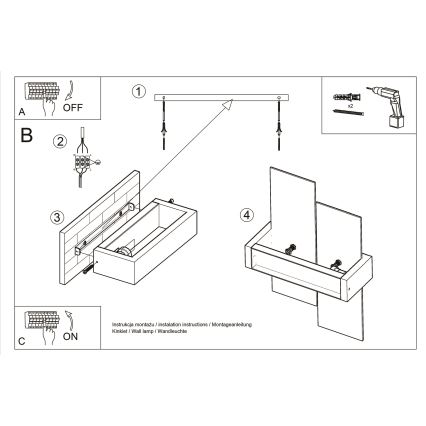 Brilagi -  Applique murale LED HERA 1xE27/7,5W/230V wenge