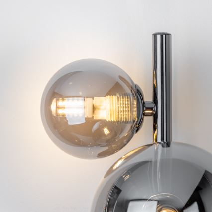 Brilagi - Applique murale LED MILLA 3xG9/3W/230V chrome brillant/fumé