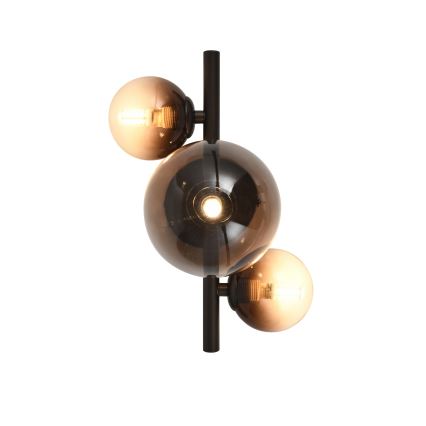 Brilagi - Applique murale LED MILLA 3xG9/3W/230V marron/marron fumé
