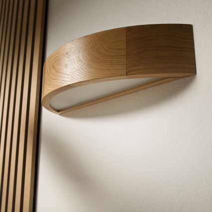 Brilagi - Applique murale LED RGBW dimmable CARVALHO 1xE27/9W/230V 2700-6500K Wi-Fi chêne