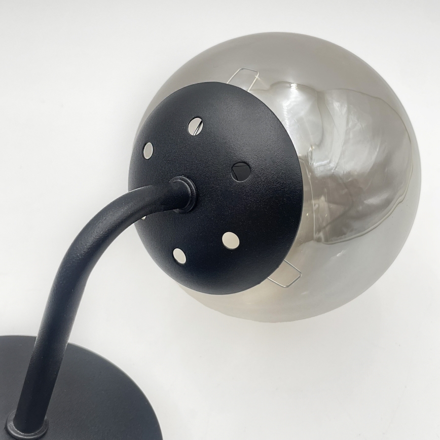 Brilagi - Applique murale MALIVA 1xE14/15W/230V noir/fumé