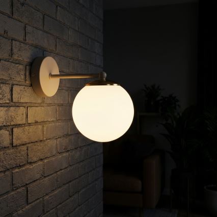 Brilagi - Applique murale MILO ECRU 1xE27/60W/230V beige/doré