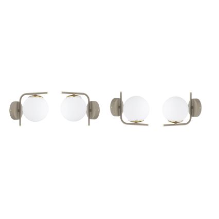 Brilagi - Applique murale MILO ECRU 1xE27/60W/230V beige/dorée