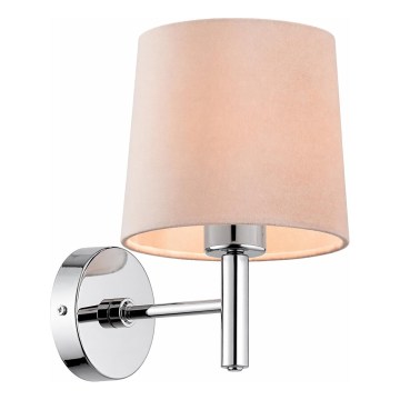 Brilagi - Applique murale MONTE 1xE27/15W/230V beige/chrome brillant