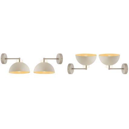 Brilagi - Applique murale MOON 1xE27/60W/230V beige/doré