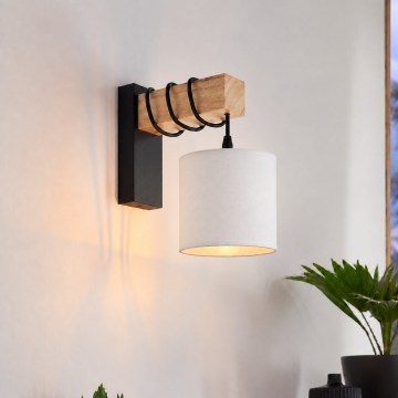 BRILAGI - Applique murale NUBILA 1xE27/60W/230V brun/noir/blanc