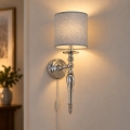 BRILAGI - Applique murale NUBILA 1xE27/60W/230V chrome brillant/gris