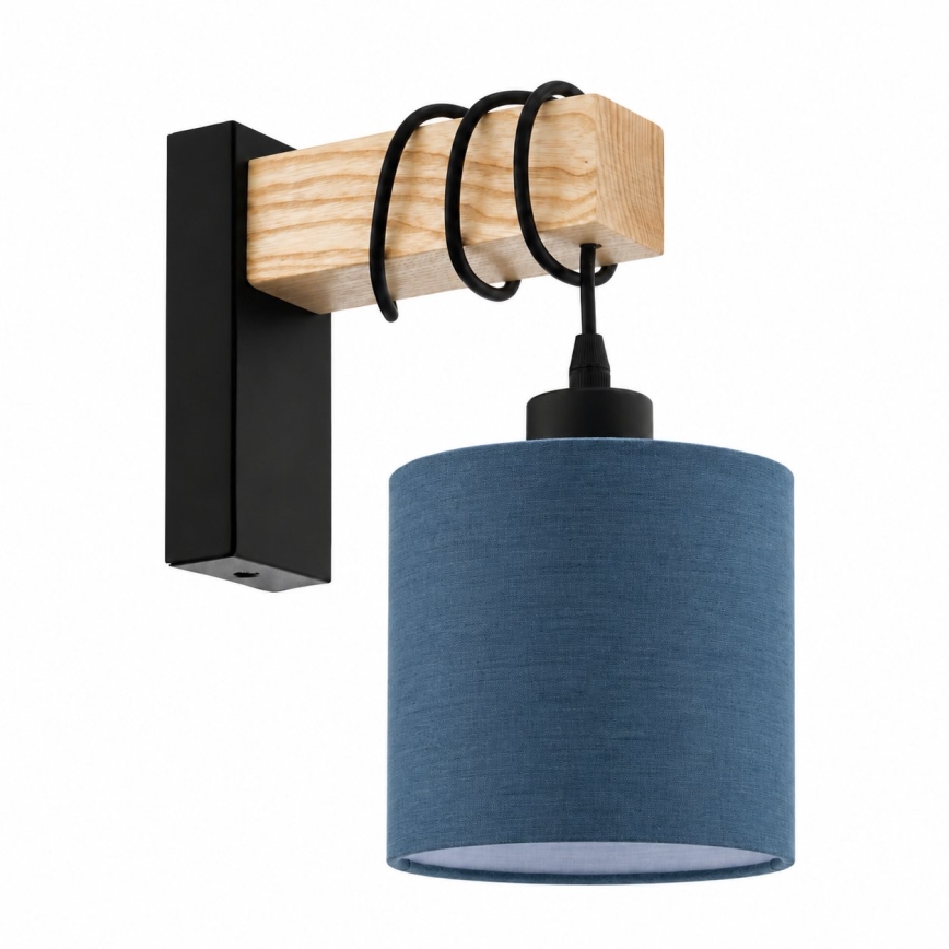 BRILAGI - Applique murale NUBILA 1xE27/60W/230V marron/noir/bleu foncé