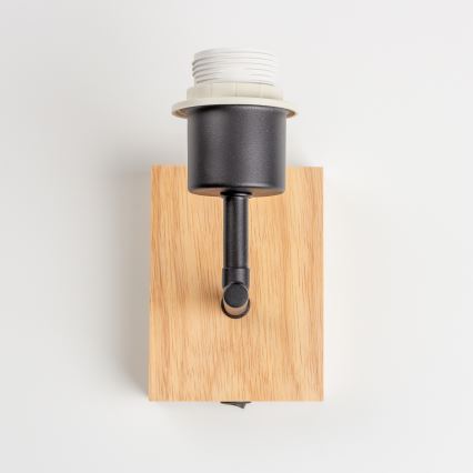 Brilagi - Applique murale NUBILA WOOD 1xE27/25W/230V chêne/blanc