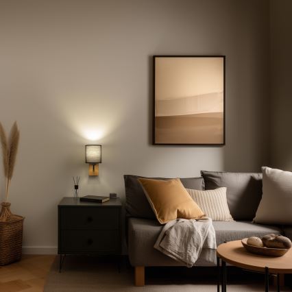 Brilagi - Applique murale NUBILA WOOD 1xE27/25W/230V chêne/noir