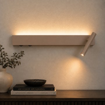 BRILAGI - Applique murale orientable ARLIX LED/3W/230V + LED/7W beige IRC 90