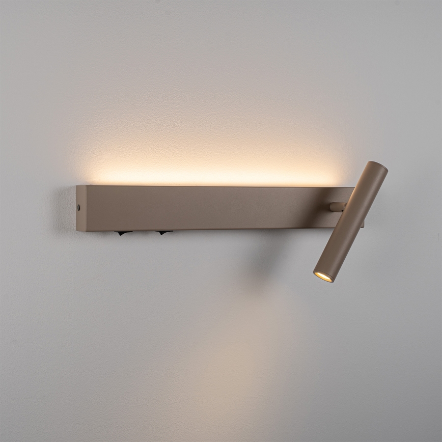 BRILAGI - Applique murale orientable ARLIX LED/3W/230V + LED/7W beige IRC 90