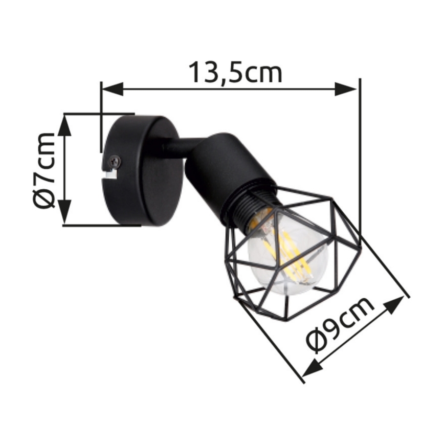 Brilagi - Applique murale orientable CAGE 1xE14/40W/230V