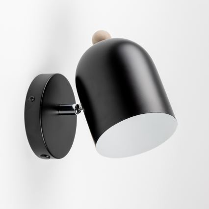 Brilagi - Applique murale orientable GALLION 1xE27/15W/230V noire