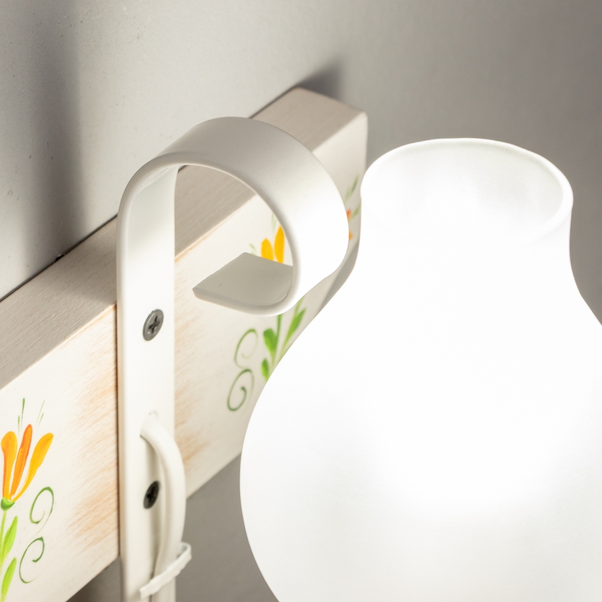 Brilagi - Applique murale QUEEN 1xE14/40W/230V hêtre/crème