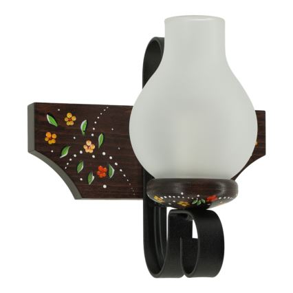 Brilagi - Applique murale QUEEN 1xE14/40W/230V hêtre/wengé