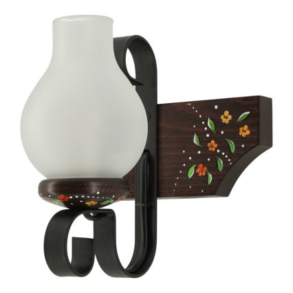 Brilagi - Applique murale QUEEN 1xE14/40W/230V hêtre/wengé