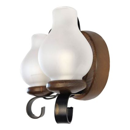 Brilagi - Applique murale ROATA APLICA 2xE14/40W/230V hêtre/noyer