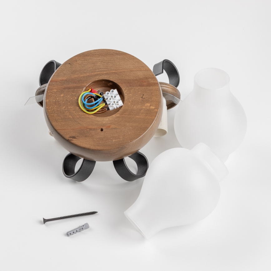 Brilagi - Applique murale ROATA APLICA 2xE14/40W/230V hêtre/noyer