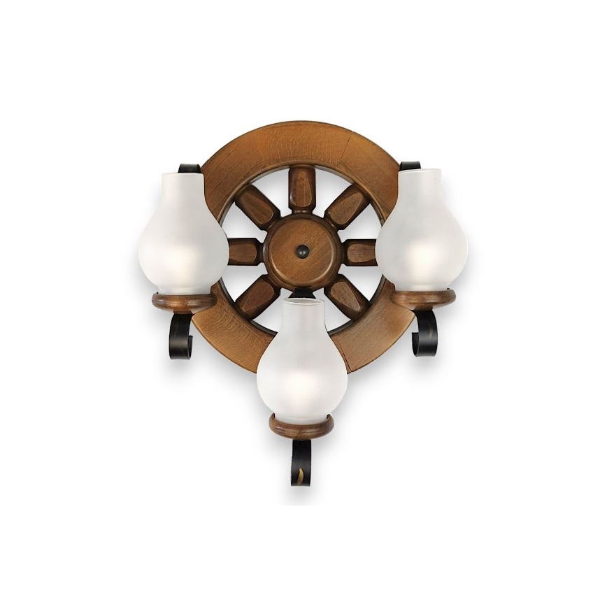 Brilagi - Applique murale ROATA APLICA 3xE14/40W/230V hêtre/noyer