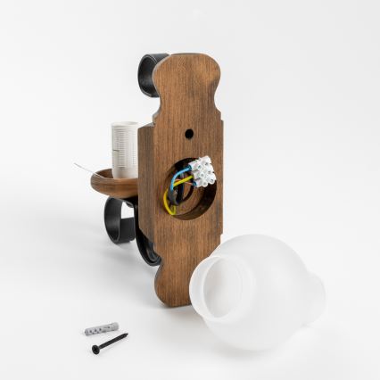 Brilagi - Applique murale RUSTIC 1xE14/40W/230V hêtre