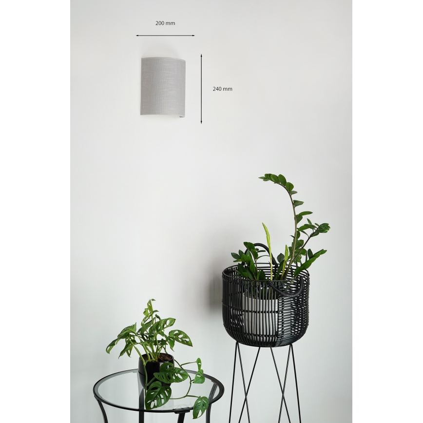 Brilagi - Applique murale SEMI 1xE27/15W/230V d. 20 cm gris