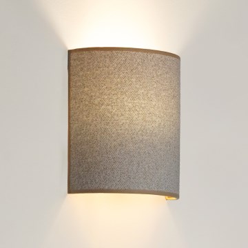 Brilagi - Applique murale SEMI CIRCLE 1xE27/15W/230V gris clair