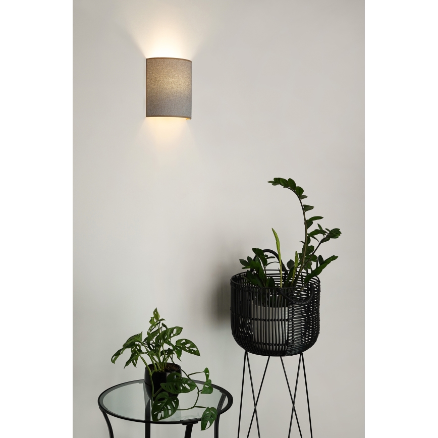 Brilagi - Applique murale SEMI CIRCLE 1xE27/15W/230V gris clair