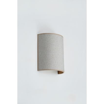 Brilagi - Applique murale SEMI CIRCLE 1xE27/15W/230V gris clair