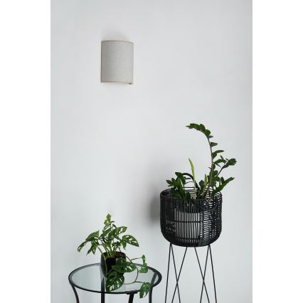 Brilagi - Applique murale SEMI CIRCLE 1xE27/15W/230V gris clair
