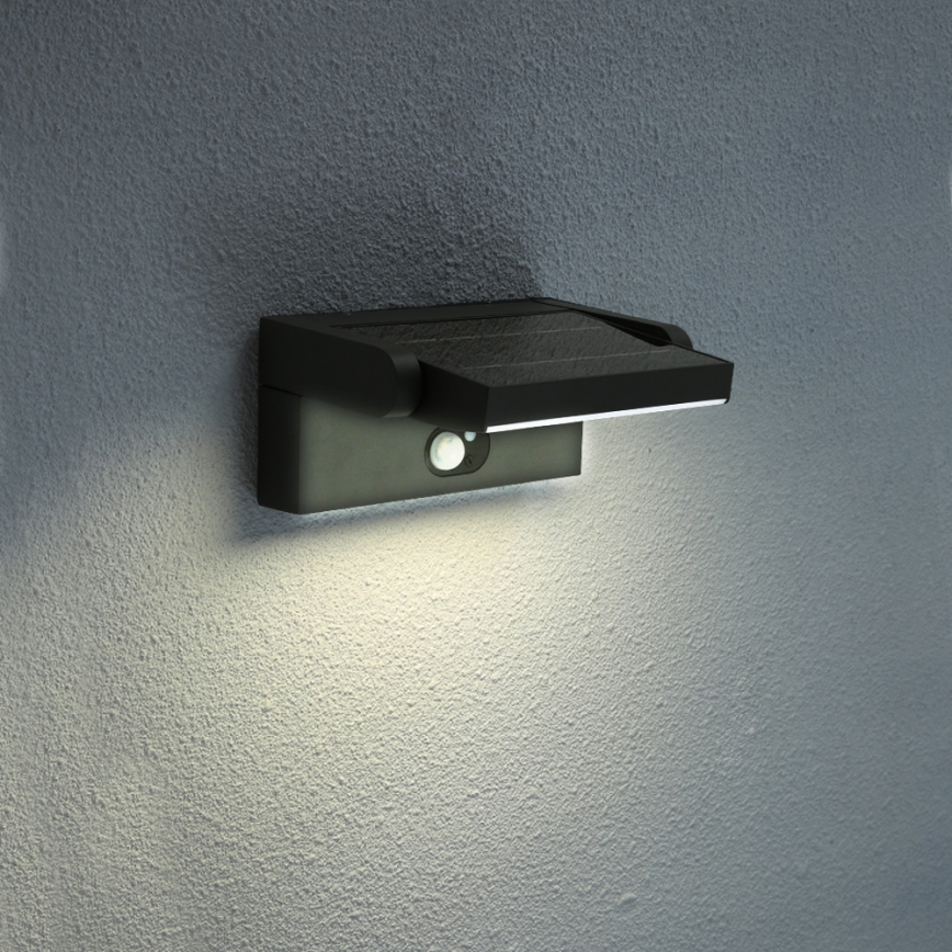 Brilagi - Applique murale solaire avec détecteur de mouvement et de crépuscule ANKLE LED/3,5W/3,7V 2200 mAh IP54