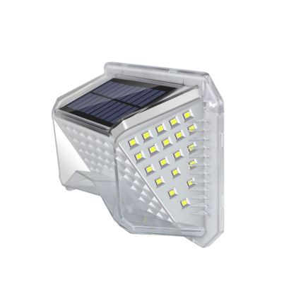 Brilagi - Applique murale solaire avec détecteur WALLIE LED/4W/5,5V 6500K IP64 argent