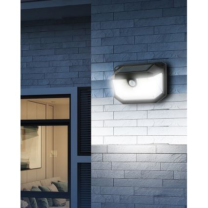 Brilagi - Applique murale solaire avec détecteur WALLIE LED/4W/5,5V 6500K IP65