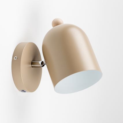 Brilagi - Applique murale spot GALLION 1xE27/15W/230V beige
