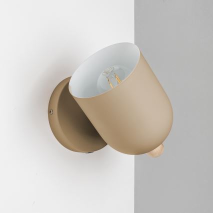 Brilagi - Applique murale spot GALLION 1xE27/15W/230V beige