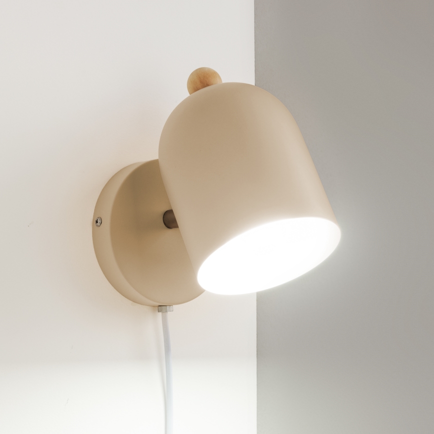 Brilagi - Applique murale spot GALLION 1xE27/15W/230V beige