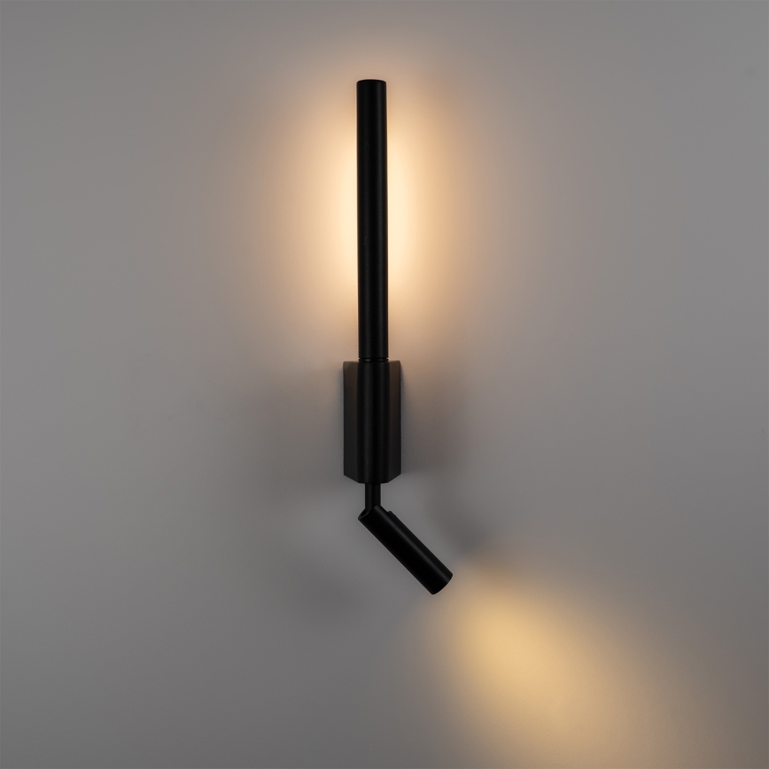 BRILAGI - Applique murale spot LED VIXON LED/3W/230V + LED/5W noire IRC 90