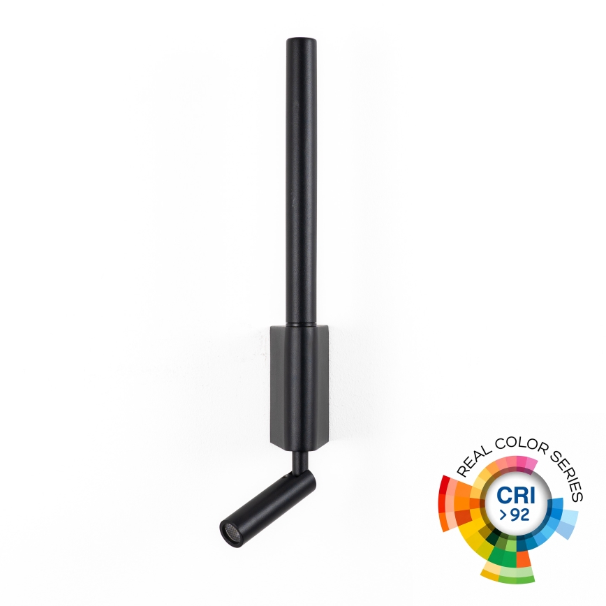 BRILAGI - Applique murale spot LED VIXON LED/3W/230V + LED/5W noire IRC 90