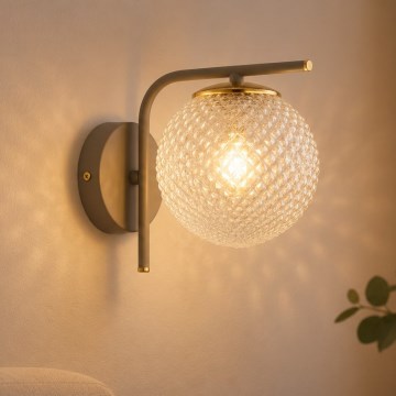 Brilagi - Applique murale STELLA 1xE27/60W/230V beige/doré