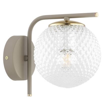 Brilagi - Applique murale STELLA 1xE27/60W/230V beige/doré
