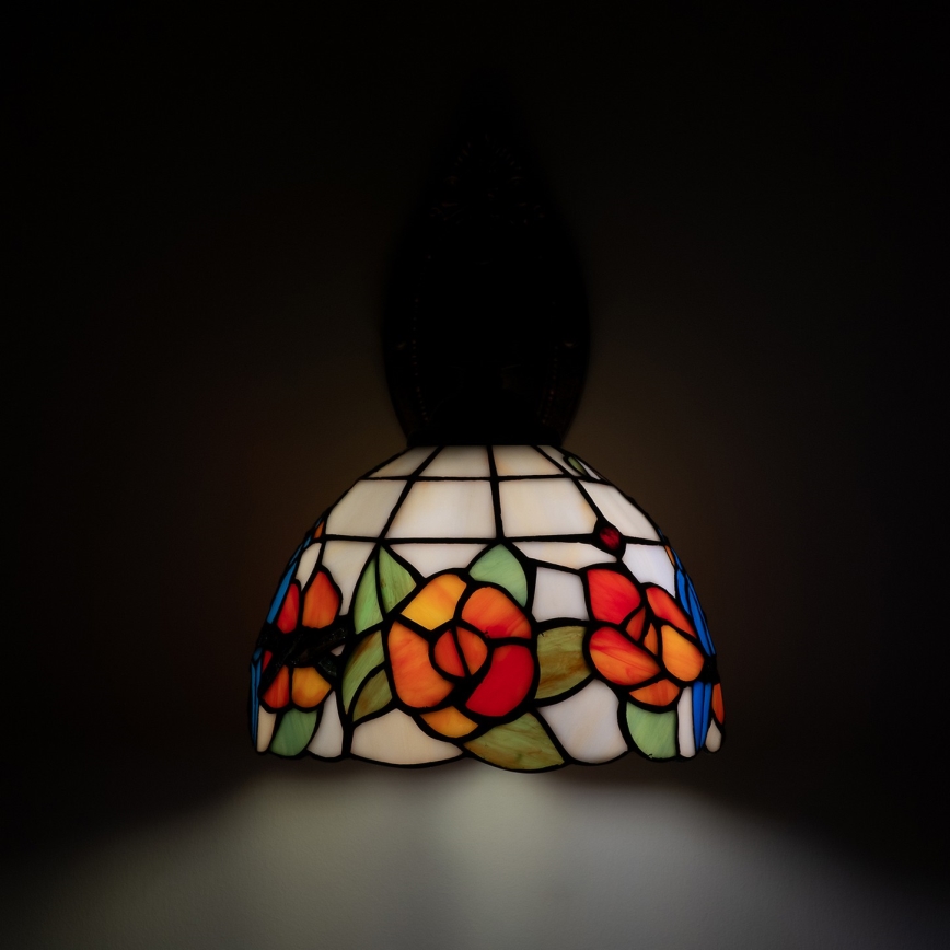 Brilagi - Applique murale Tiffany en vitrail JUNGLE 1xE14/40W/230V