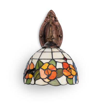 Brilagi - Applique murale Tiffany en vitrail JUNGLE 1xE14/40W/230V
