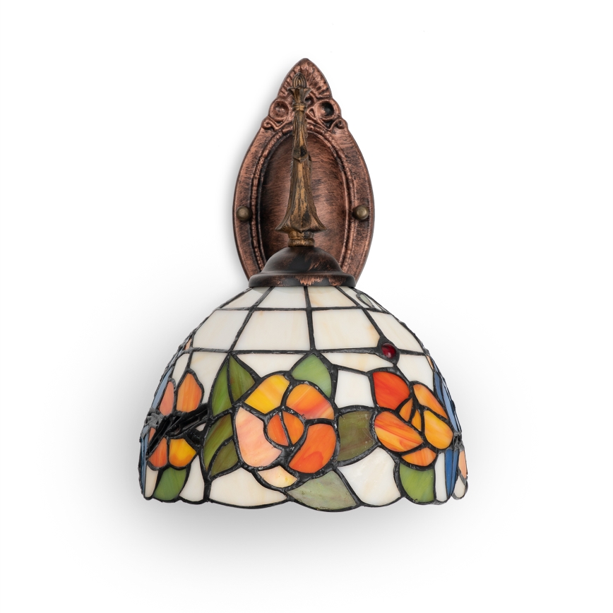 Brilagi - Applique murale Tiffany en vitrail JUNGLE 1xE14/40W/230V