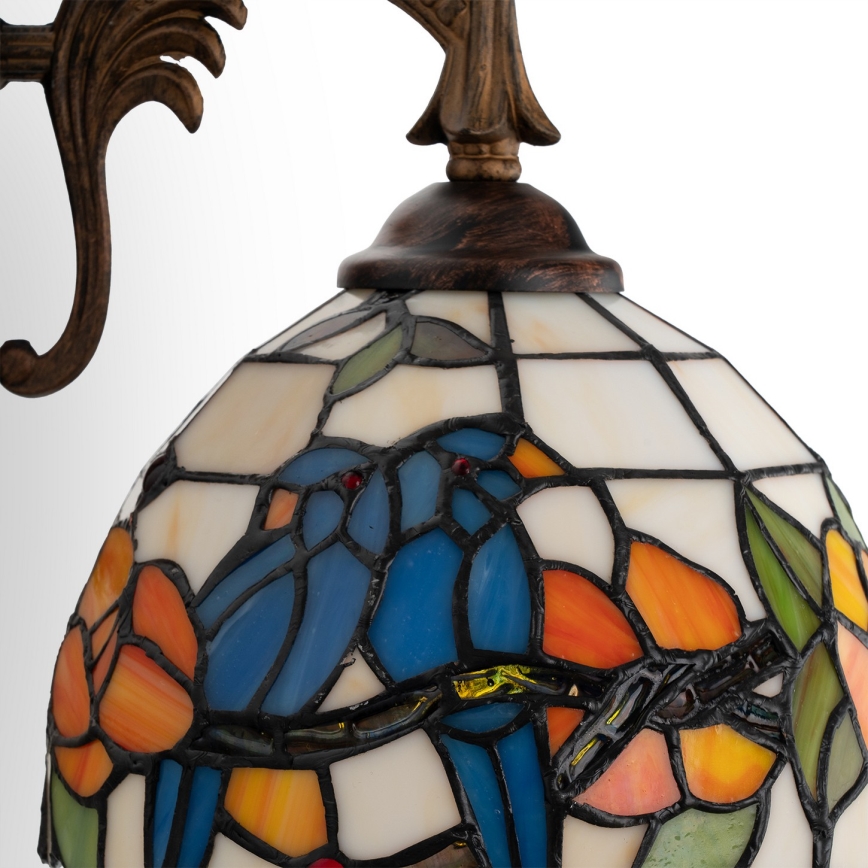 Brilagi - Applique murale Tiffany en vitrail JUNGLE 1xE14/40W/230V