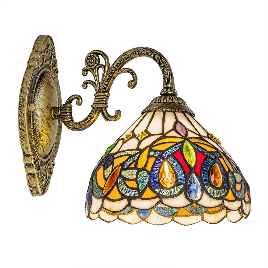 Brilagi - Applique murale Tiffany en vitrail LUISA 1xE27/40W/230V