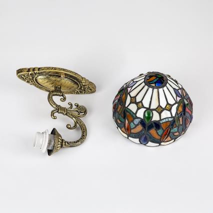 Brilagi - Applique murale Tiffany en vitrail LUISA 1xE27/40W/230V